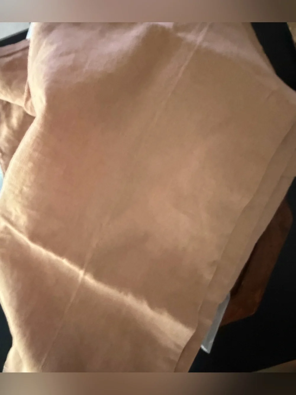 Quince European Flax Linen Pillowcase Set in Desert Sunset king 20x40 NWOT